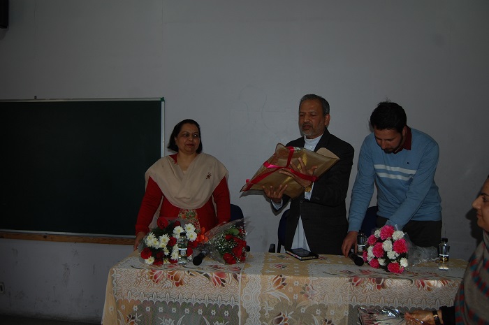 FAREWELL P.G.T. Mrs. A.N. KOUL AND HIGH SCHOOL TEACHER SAJAD SIR